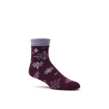 Columbia Flurries Lodge Crew, Calcetines Morados Para Mujer | 268091-FOP